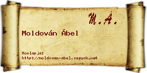Moldován Ábel névjegykártya