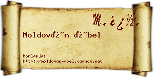 Moldován Ábel névjegykártya