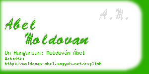 abel moldovan business card